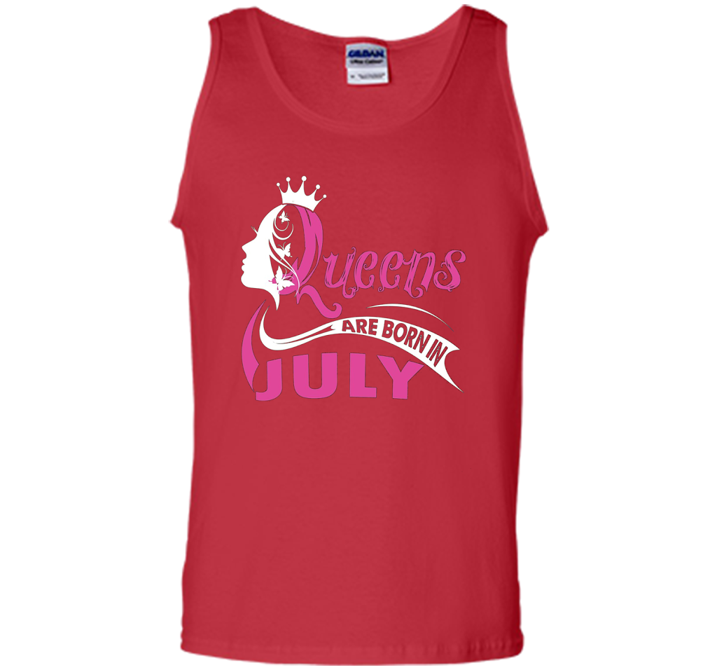 Queens Are Born In July T-shirts t-shirt Red