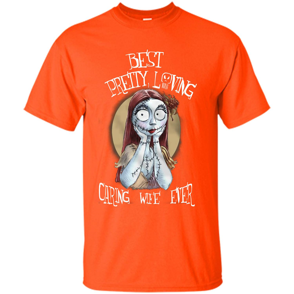 Halloween T-shirt Best Pretty Loving Caring Wife Ever T-shirt Orange