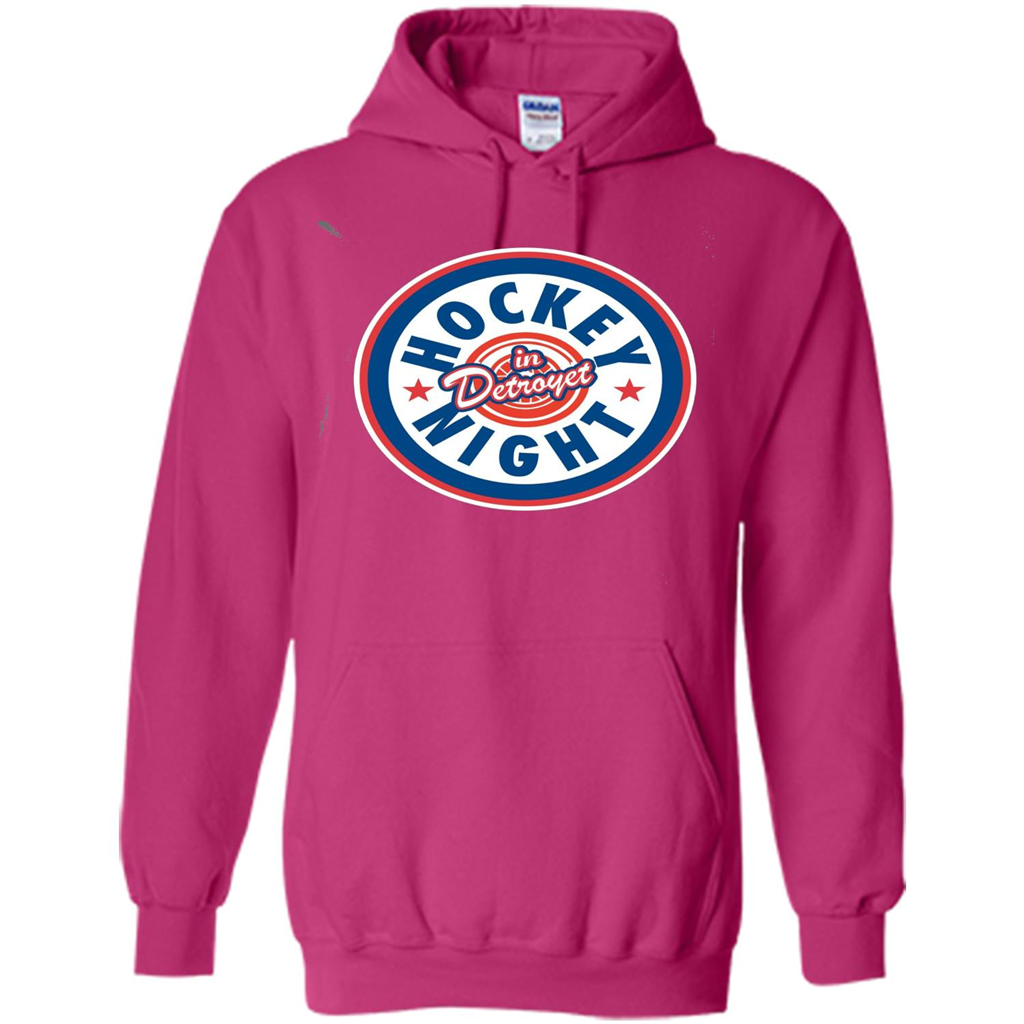 Hockey Night In Detroyet T-shirt Heliconia