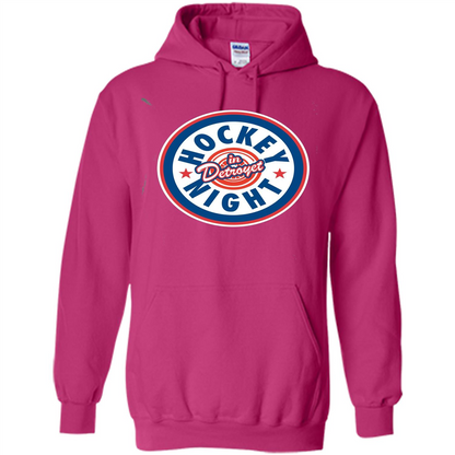 Hockey Night In Detroyet T-shirt Heliconia