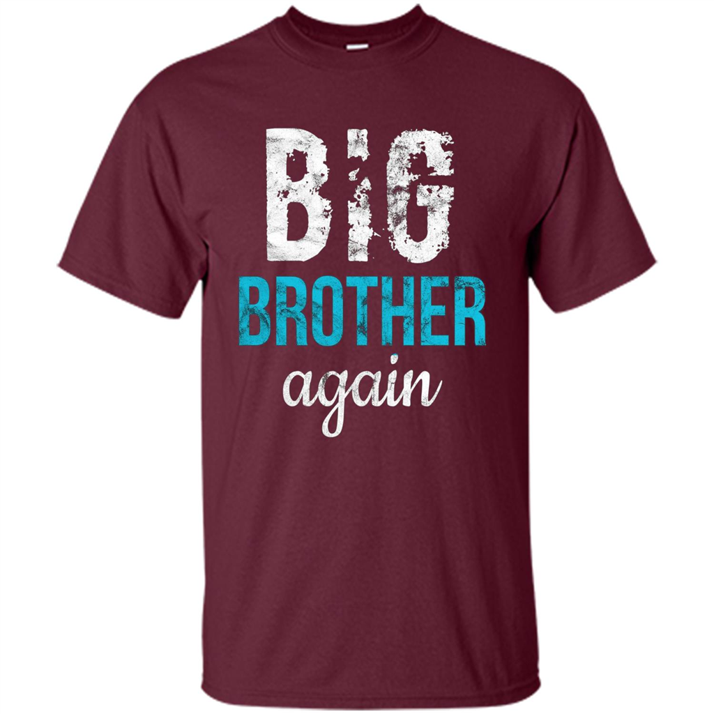 Big Brother Again Distressed T-shirt Maroon
