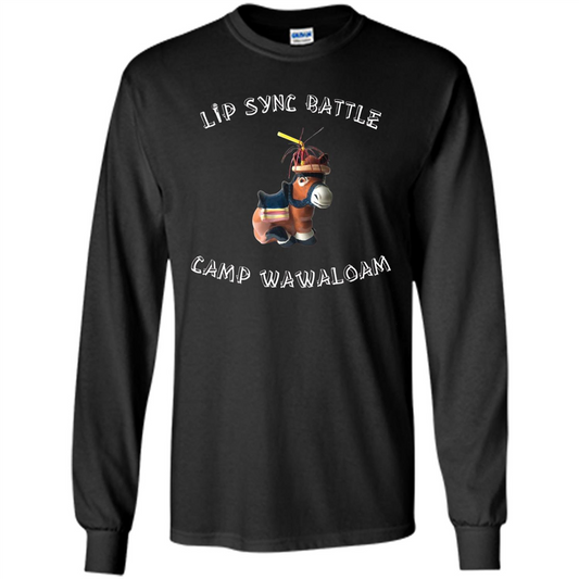 Lip Sync Camp T-shirt Camp Wawaloam Black