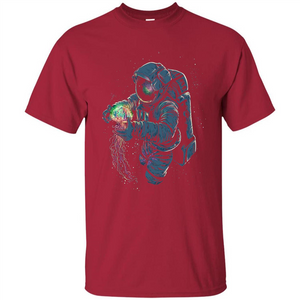 Space Rave T-shirt Jelly Fish Rainbow Astronaut Friends T-shirt