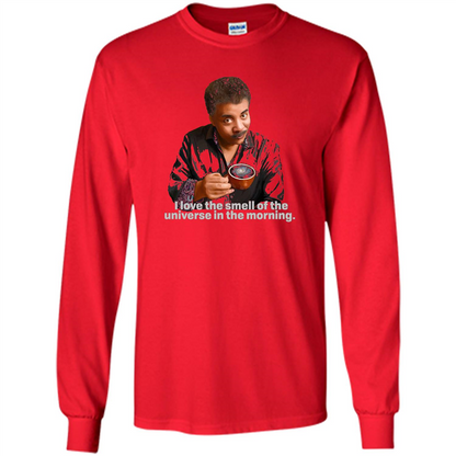 Neil Degrasse Tyson I Love The Smell Of The Universe T-Shirt Red