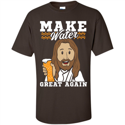 Beer T-shirt Make Water Great Again Dark Chocolate