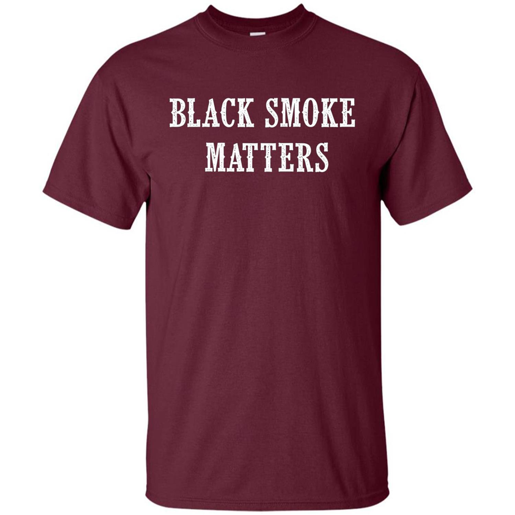 Black Smoke Matters, Diesel Trucks Rolling Coal T-shirt Maroon