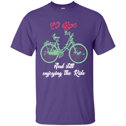 Anniversary T-shirt 20 Years And Still Enjoying The Ride Purple
