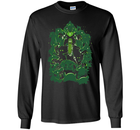 Pickle Rick Vs The Rats T-shirt Black