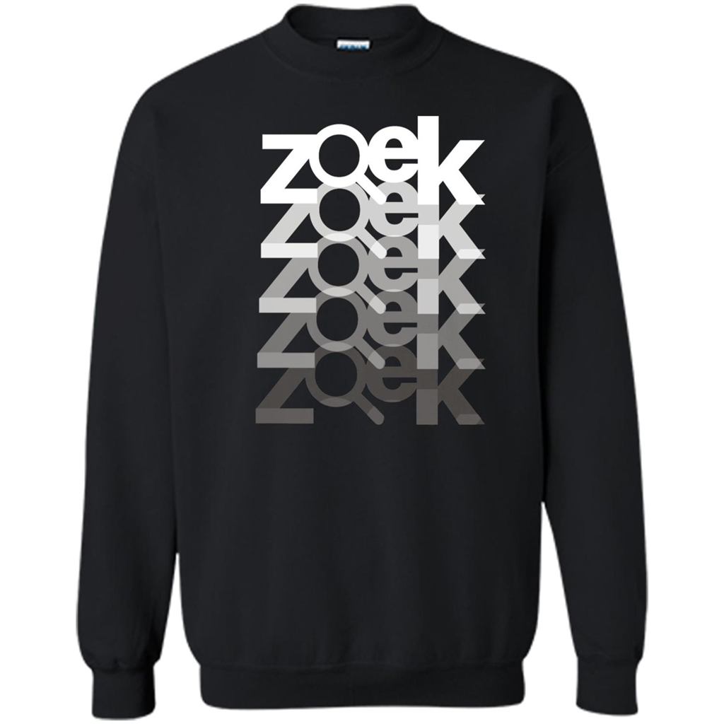 Zoek Zoek Zoek White Black T-shirt Black