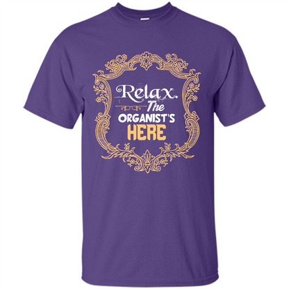 Relax. The Organist's Here T-shirt Purple