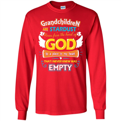 Grandchildren Are Stardust From The Hands Of God T-shirt Red