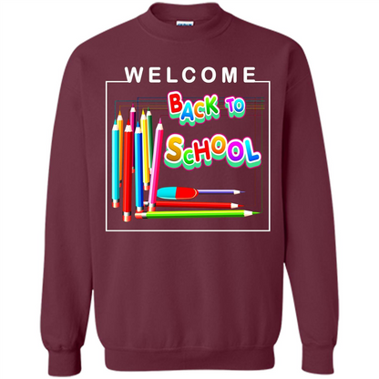Welcome Back to School T-shirt School Day T-shirt Maroon