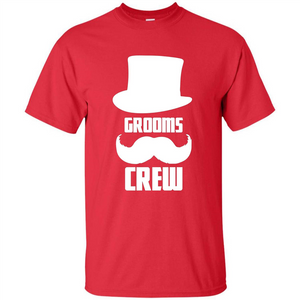 Grooms Crew T-shirt Funny Bachelor and Groom Party T-Shirt