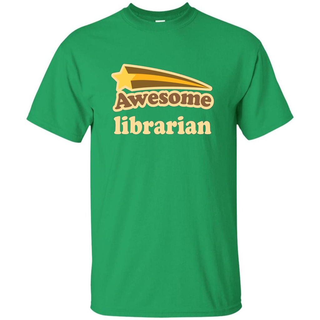 Awesome Librarian T-shirt Irish Green