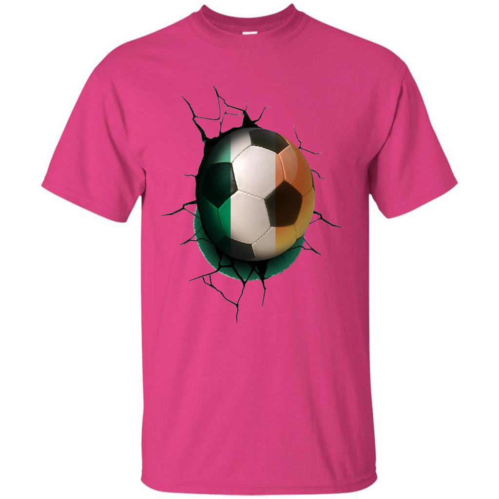 Ireland Football Soccer T-shirt Heliconia