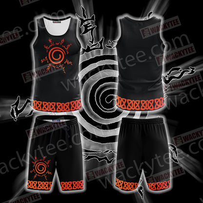 Naruto Naruto Seal 3D Beach Shorts