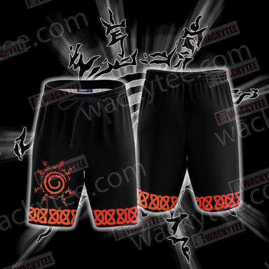 Naruto Naruto Seal 3D Beach Shorts