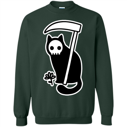 Cat Grimm Reaper T-shirt Forest Green