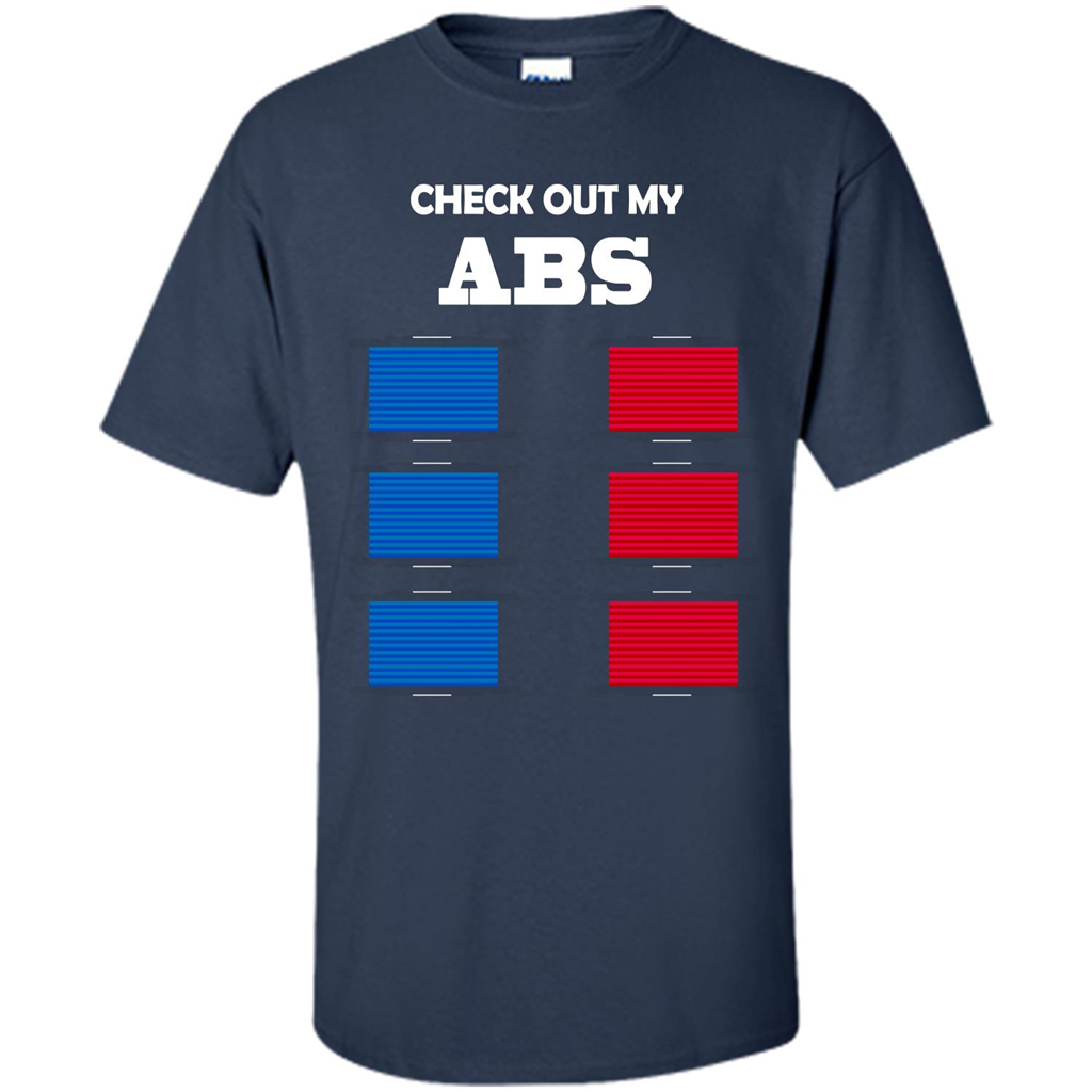 Funny Engineer T-shirt Check Out My Abs Navy