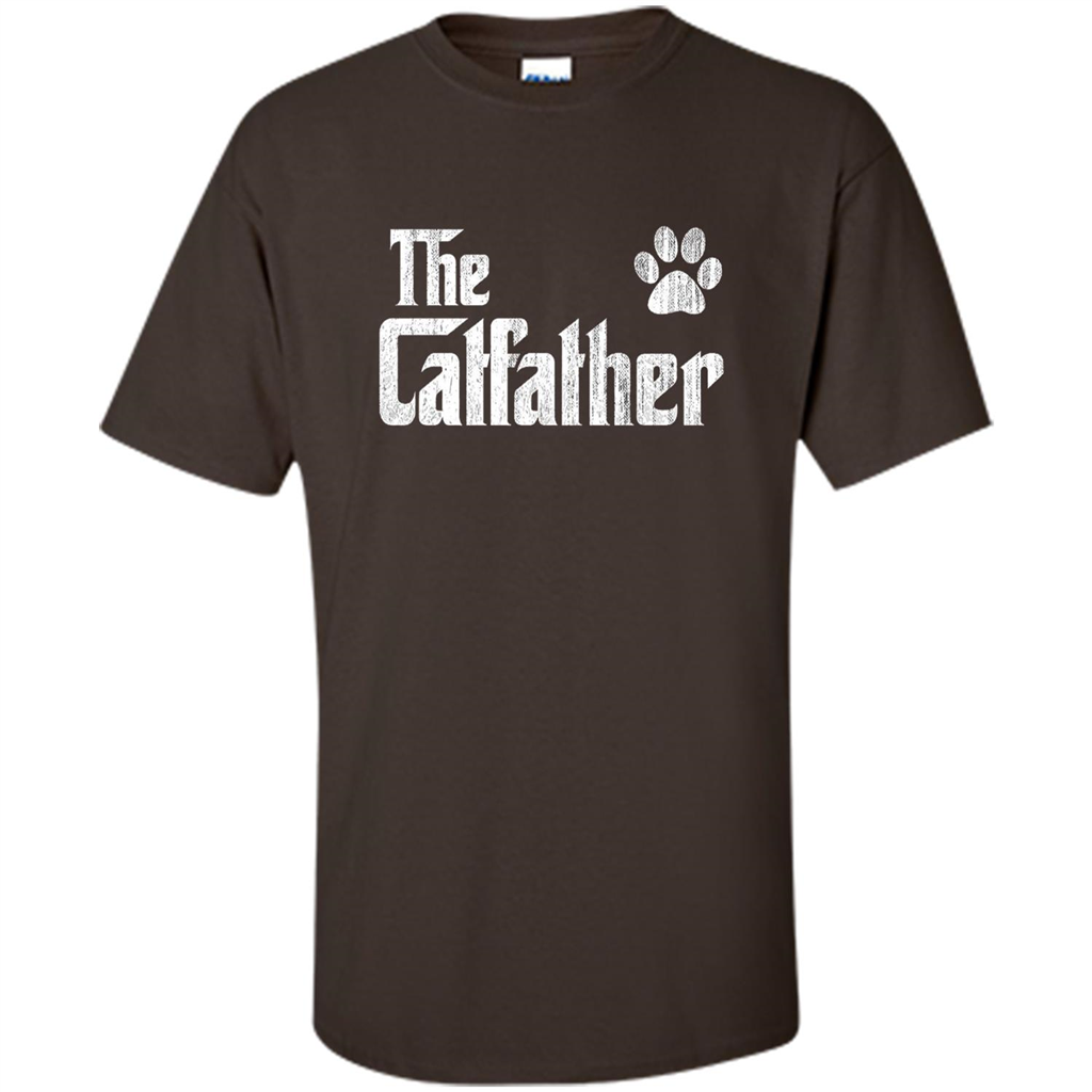 Cat Lover T-shirt The Catfather Dark Chocolate