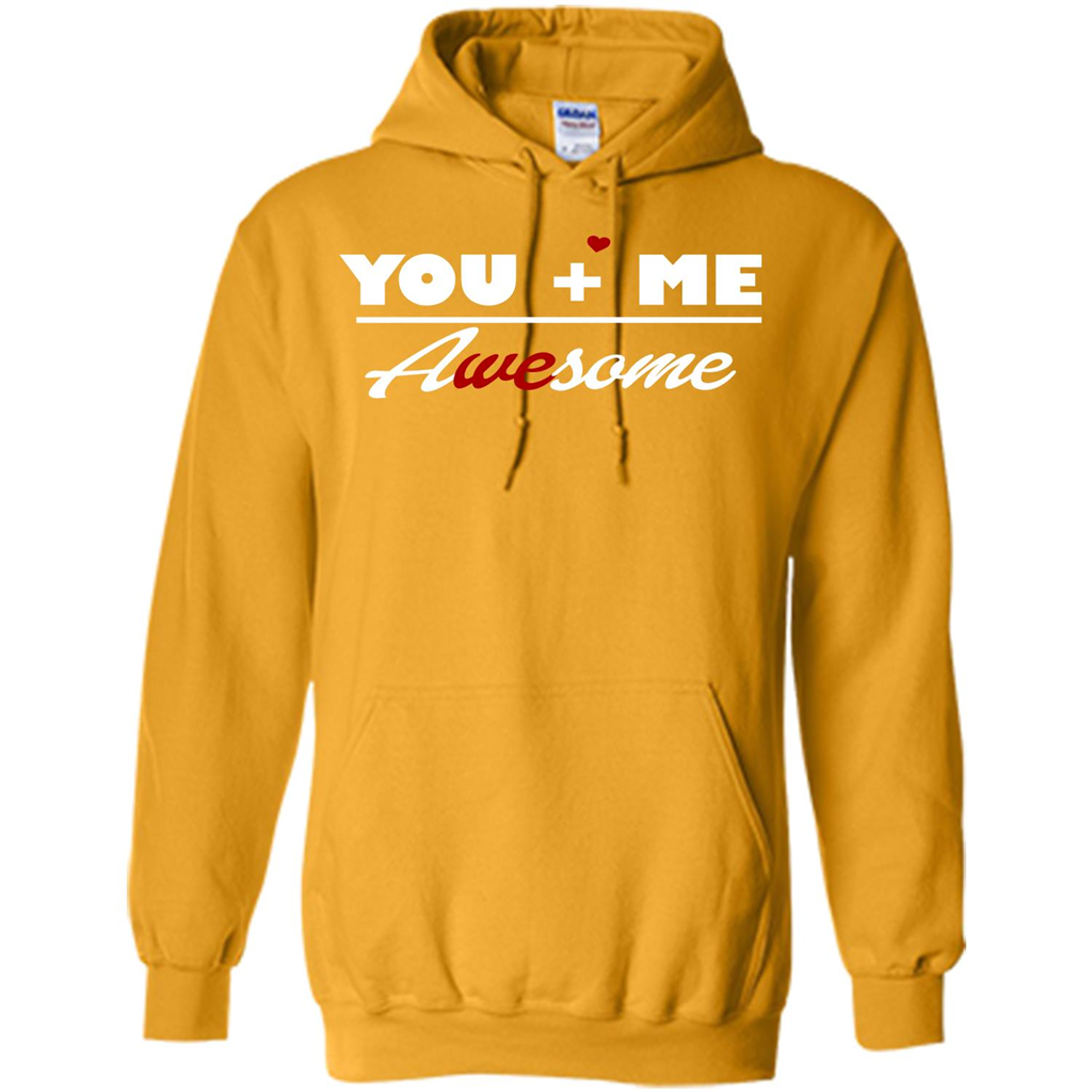 Love T-shirt You and Me Awesome Gold