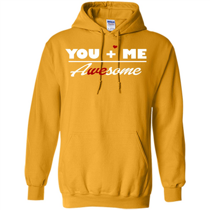 Love T-shirt You and Me Awesome Gold