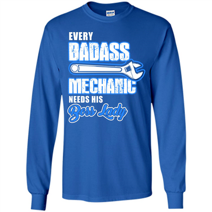 Every Badass Mechanic Needs His Boss Lady T-shirt Royal