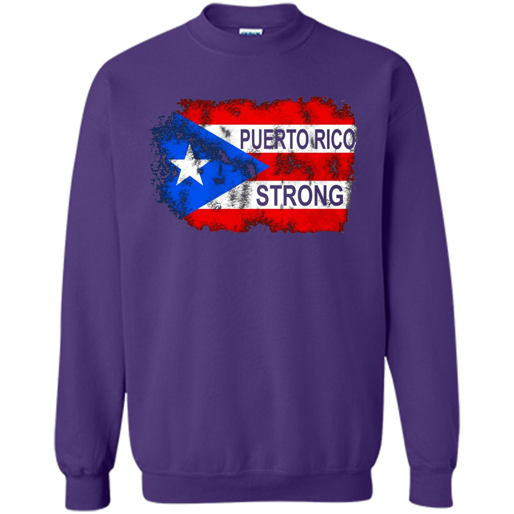 Puerto Rico Strong T-shirt Purple