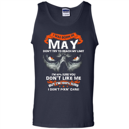 May T-shirt I Was Born In May T-shirt Navy