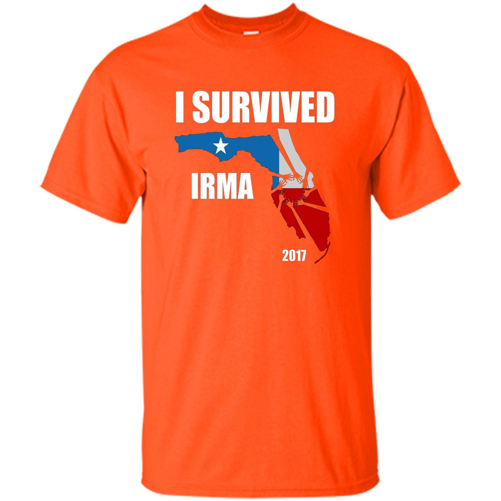 I Survived Hurricane Irma 2017 T-shirt Orange