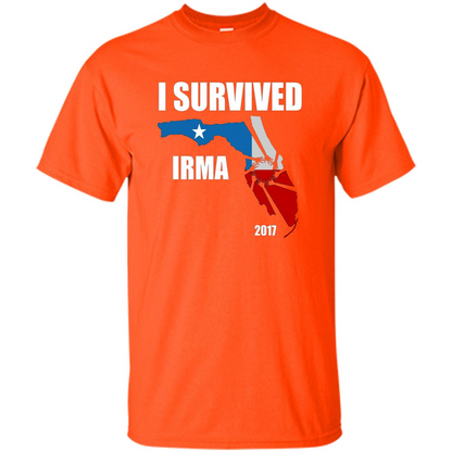 I Survived Hurricane Irma 2017 T-shirt Orange