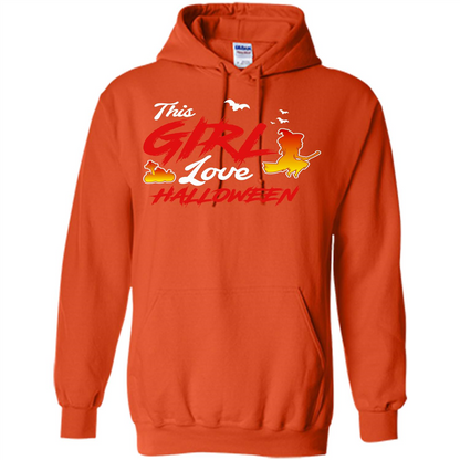 Halloween T-shirt This Girl Love Halloween Orange