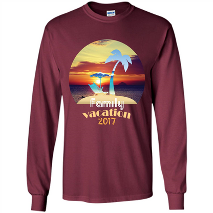 Summer T-shirt Family Vacation 20117 Maroon