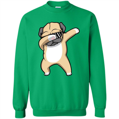 Dabbing Pug T-shirt Funny Cute Dog Dab Dance T-Shirt Irish Green