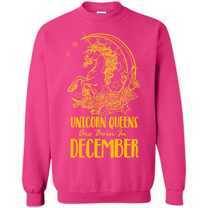 December Unicorn T-shirt Unicorn Queens Are Born In December Heliconia