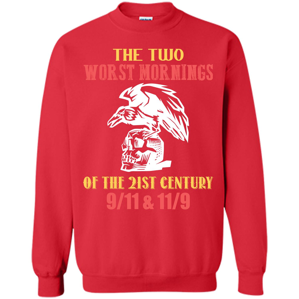 The Two Worst Mornings Of The 21st Century 9-11 and 11-9 T-shirt Red