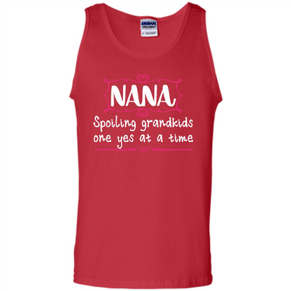 Nana T-shirt Nana Spoiling Grandkids One Yes At A Time Red
