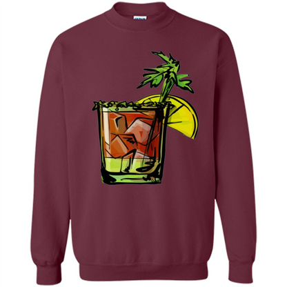 Bloody Mary T-shirt Cocktail Maroon