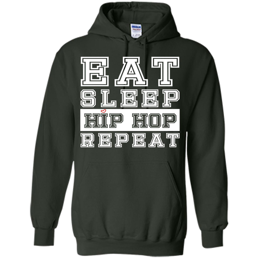 Eat Sleep Hip Hop Repeat T-shirt Forest Green