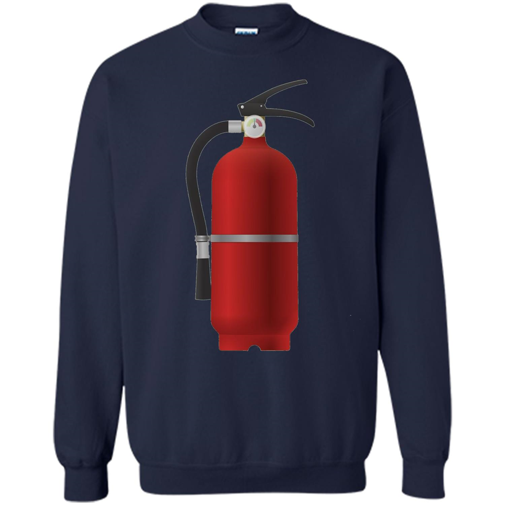 Fire Extinguisher T-shirt Emergency Fire Protection Navy