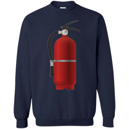 Fire Extinguisher T-shirt Emergency Fire Protection Navy