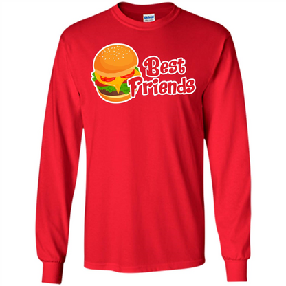 Hamburger T-shirt Best Friends T-shirt Red