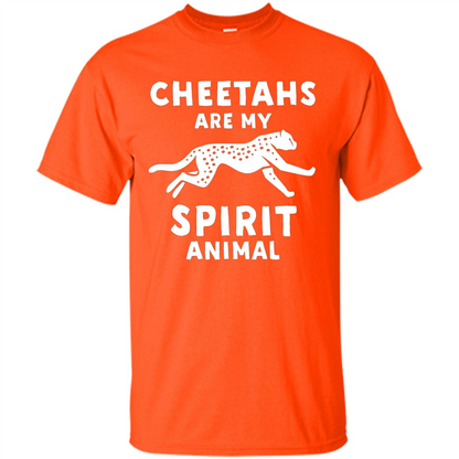 Cheetahs Are My Spirit Animal T-shirt Orange