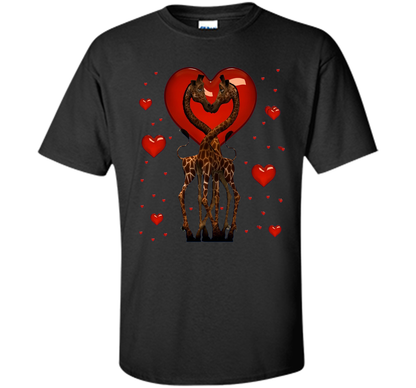 Giraffe Graphic Tee Women Kids Couples Mother's Day Gifts t-shirt Black