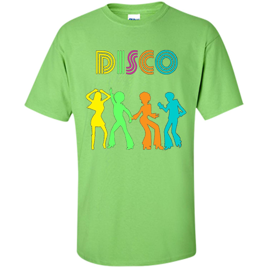 Disco Dancers Dancing Design T-shirt Lime