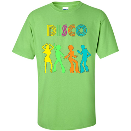 Disco Dancers Dancing Design T-shirt Lime