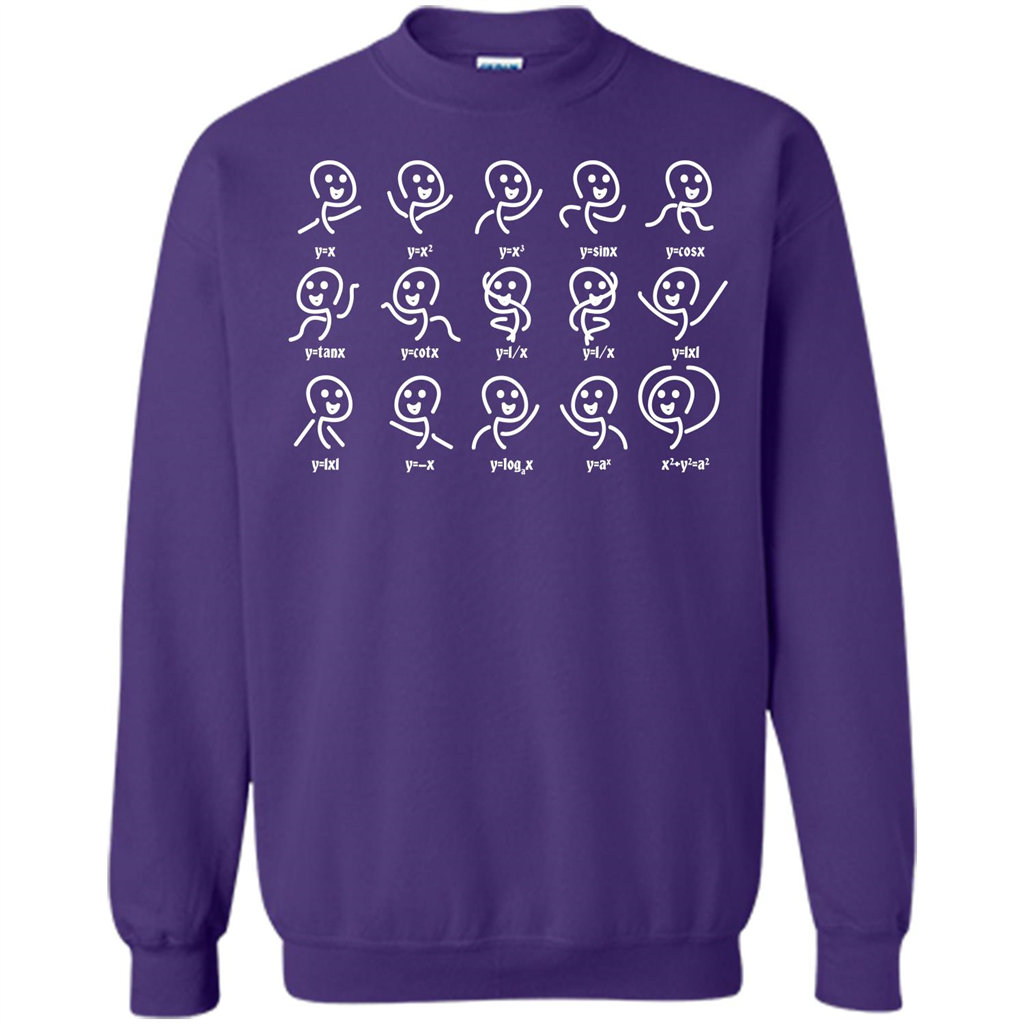 Math Lover T-shirt Algebra Dance Funny Graph Figures Math Equation Purple
