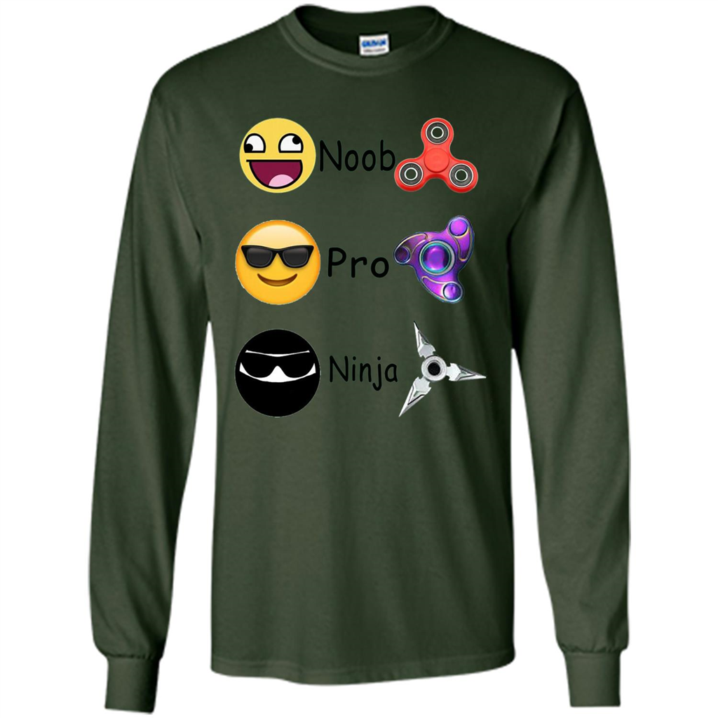 Fidget Spinner Emoji Classification Gamer Guide T-shirt Forest Green