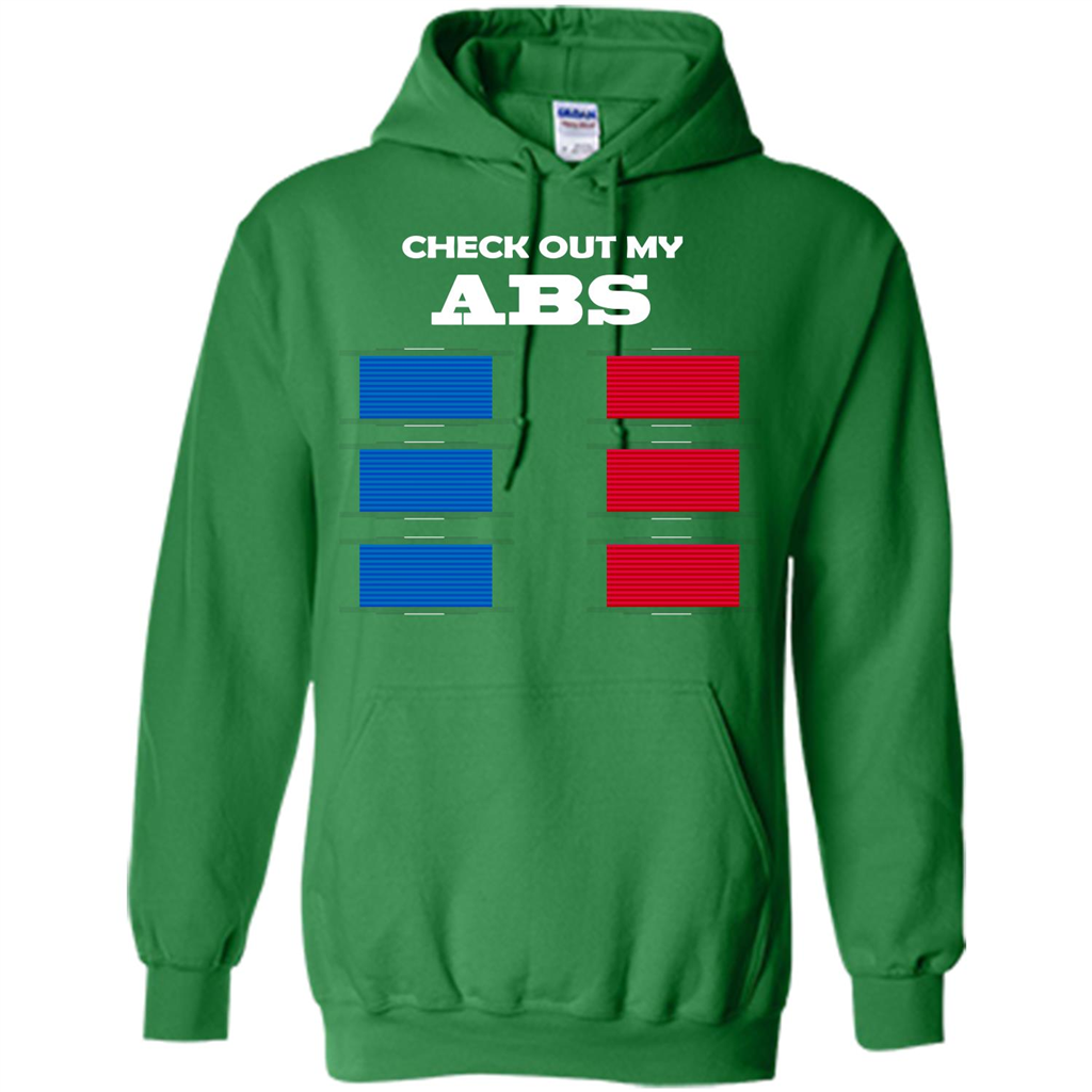 Funny Engineer T-shirt Check Out My Abs Irish Green