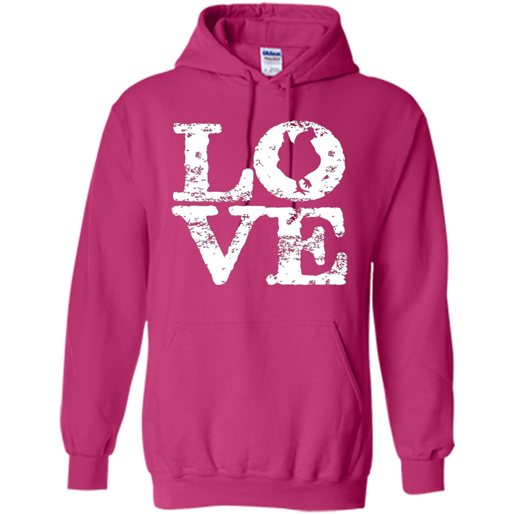 Chickens T-shirt I Love Chickens T-Shirt Heliconia